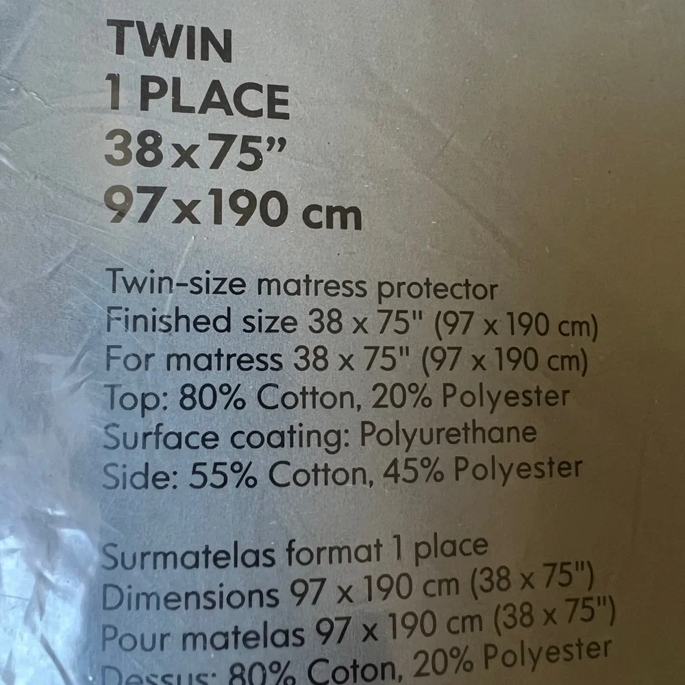 IKEA Nattglim Twin Mattress Protector